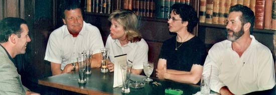 john dave kathy barb mike at table